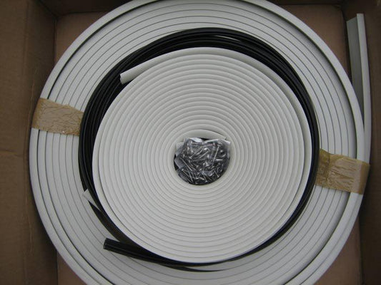 Boston Whaler 3 Piece OEM Rub Rail - *Off White With Black Insert*  - Fits Classic 9' - 17'