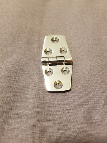 DOOR HINGE, 3'' EQUAL - POLISHED 316 STAINLESS STEEL