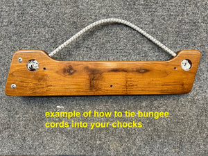 Boston Whaler Teak Montauk Cooler Chocks - 72Qt - 94Qt Coolers