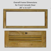 TEAK LOUVERED DOOR (BIG)