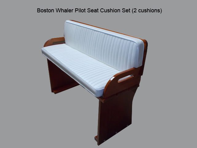 Boston Whaler 16'/17' Nauset, Sakonnet Or Eastport Pilot Seat Cushion Set (Boston Whaler White)