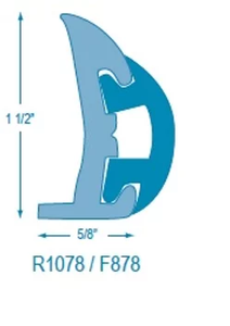 Boston Whaler 3 Piece OEM Rub Rail - *Off White With Black Insert*  - Fits Classic 9' - 17'